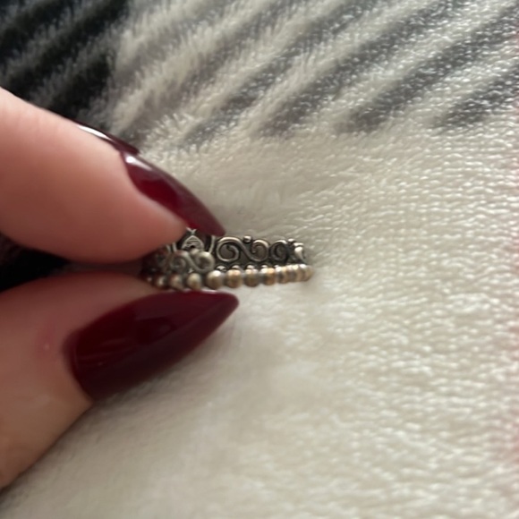 Pandora alluring brilliant princess and Diamond Princess tiara crown ring ring - Picture 6 of 9